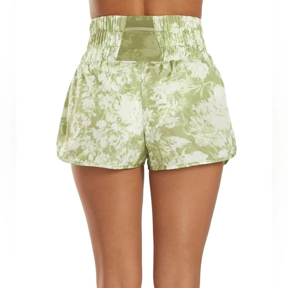 Free People The Way Home Shorts green and white tie dye shorts medium NWT - Picture 2 of 7
